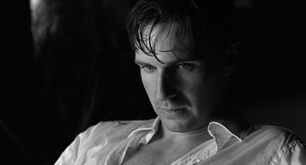 A shot of Amon Goeth in Schindler's List.